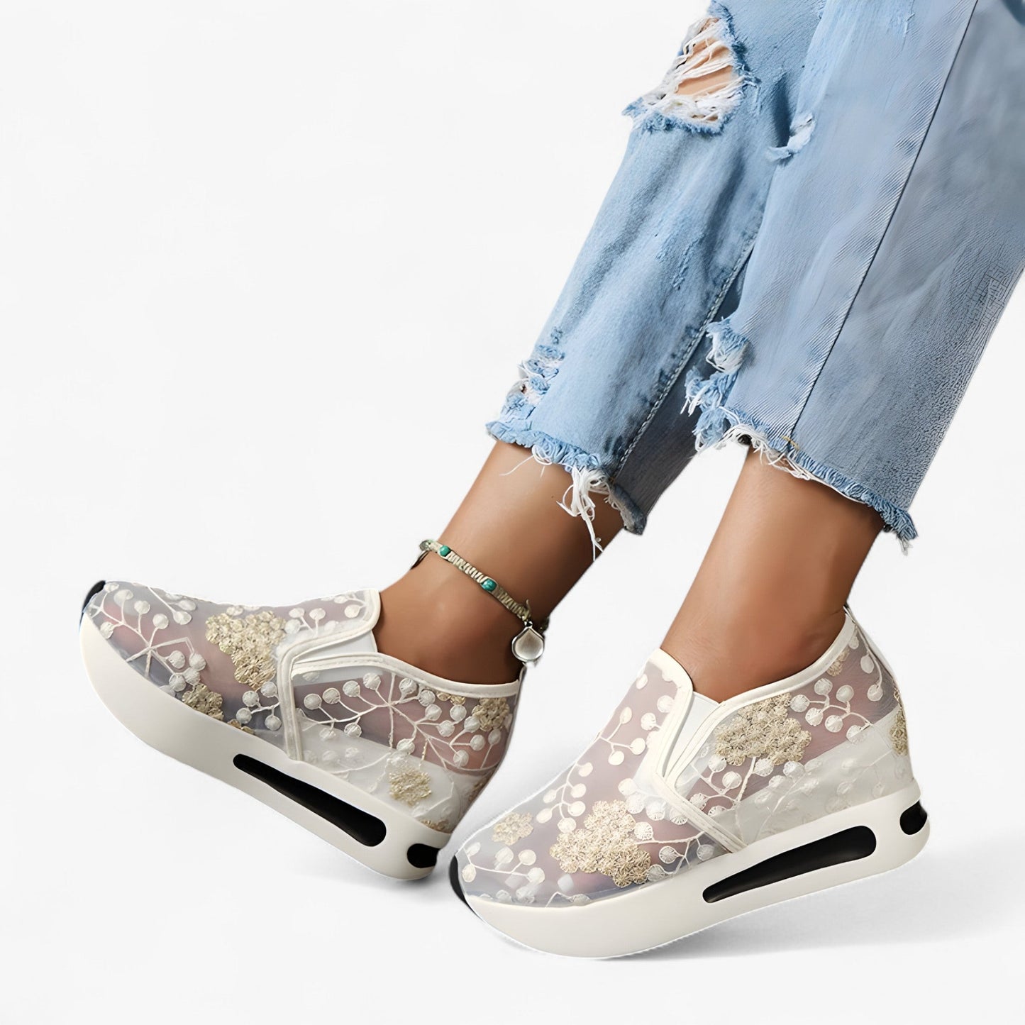 Greta™ | Broderade skor – Eleganta och bekväma