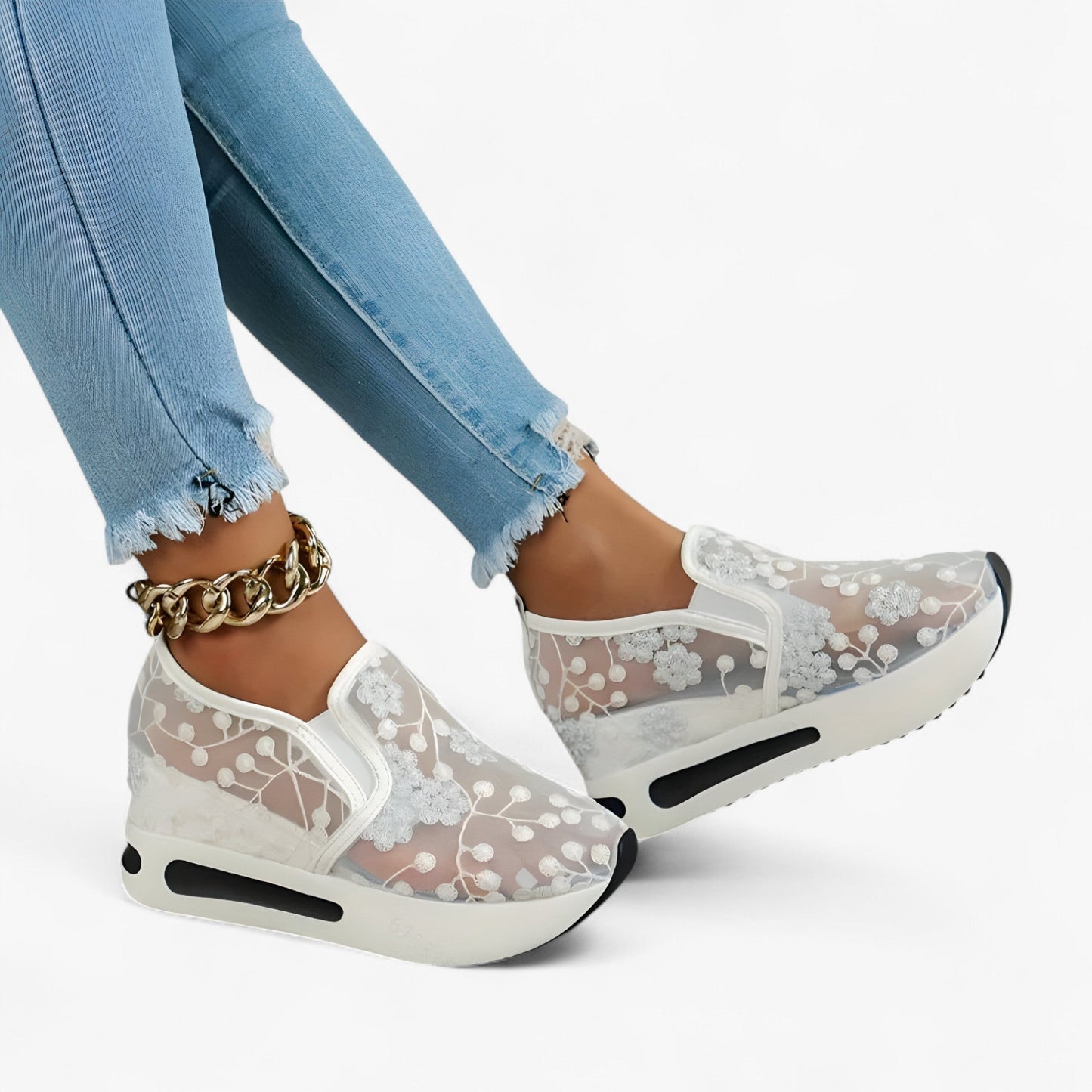 Greta™ | Broderade skor – Eleganta och bekväma